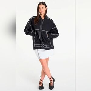 Rare Nike Sportswear Women's Oversized Graphic Cargo Jacket Large